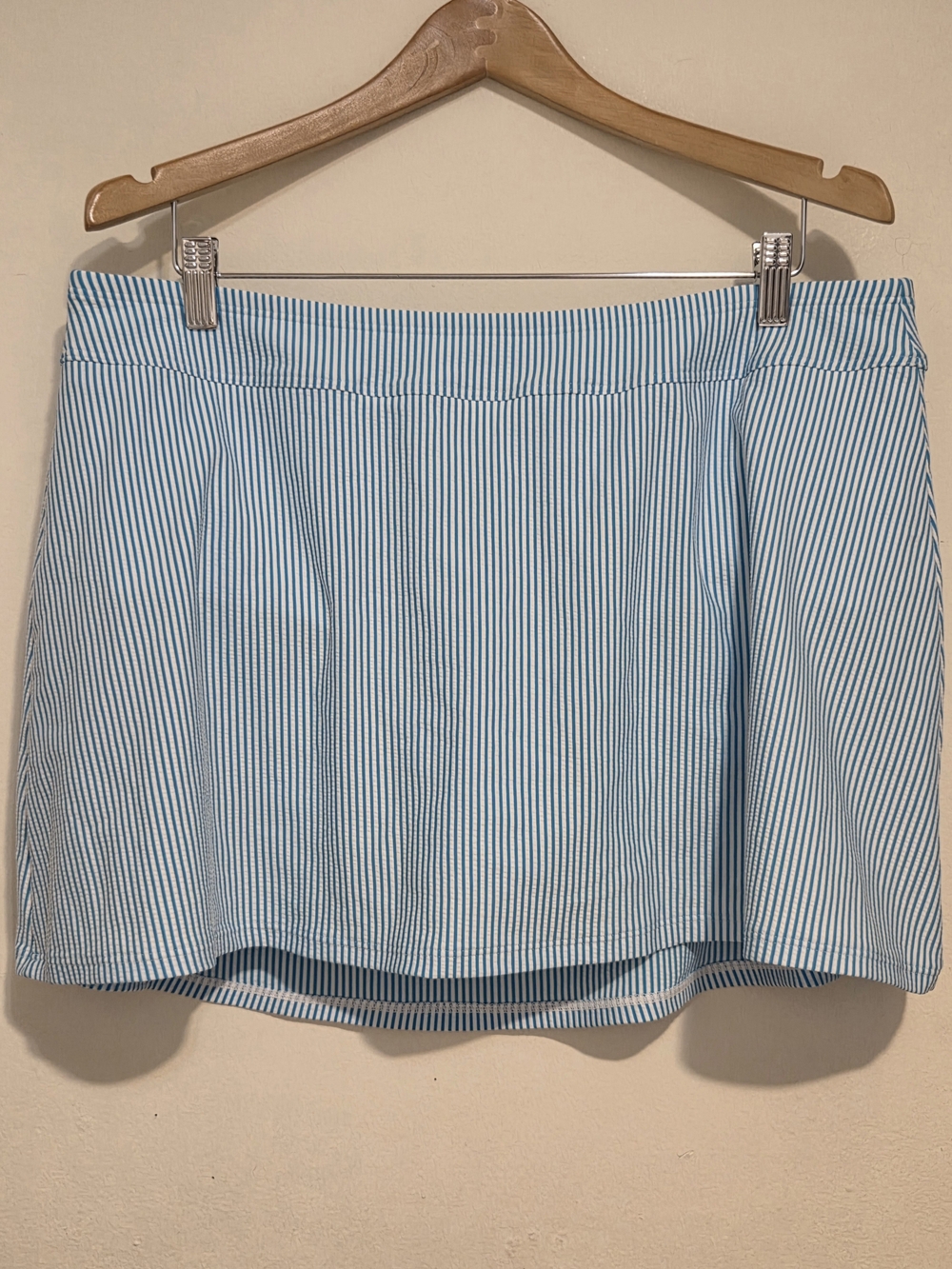 Lands' End Seersucker Swim Skirt